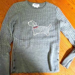 Thom Browne Gray knit sweater